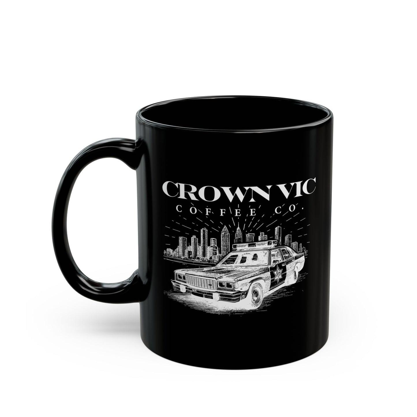 Crown Vic Coffee Co. Black Mug