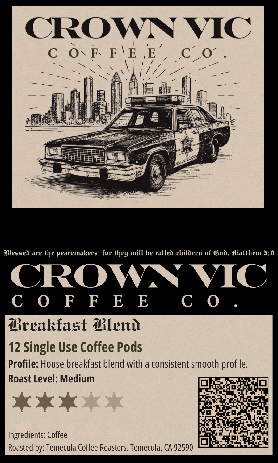 Breakfast Blend Coffee Pods