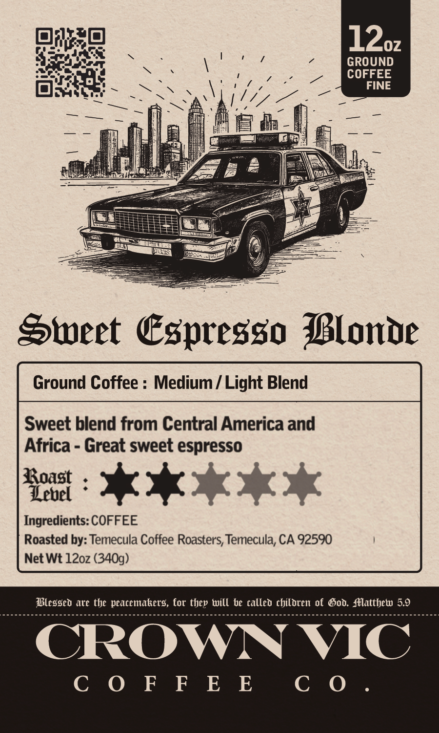 Sweet Espresso Blonde Ground Coffee