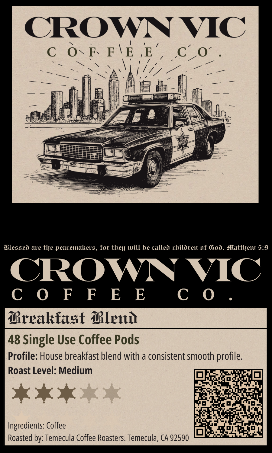 Breakfast Blend Coffee Pods
