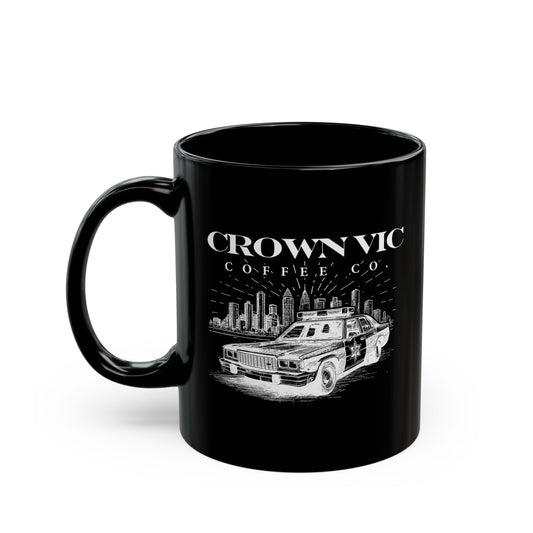 Crown Vic Coffee Co. Black Mug